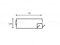 Блок-контейнер 9м с тамбуром для жилья в Вольске